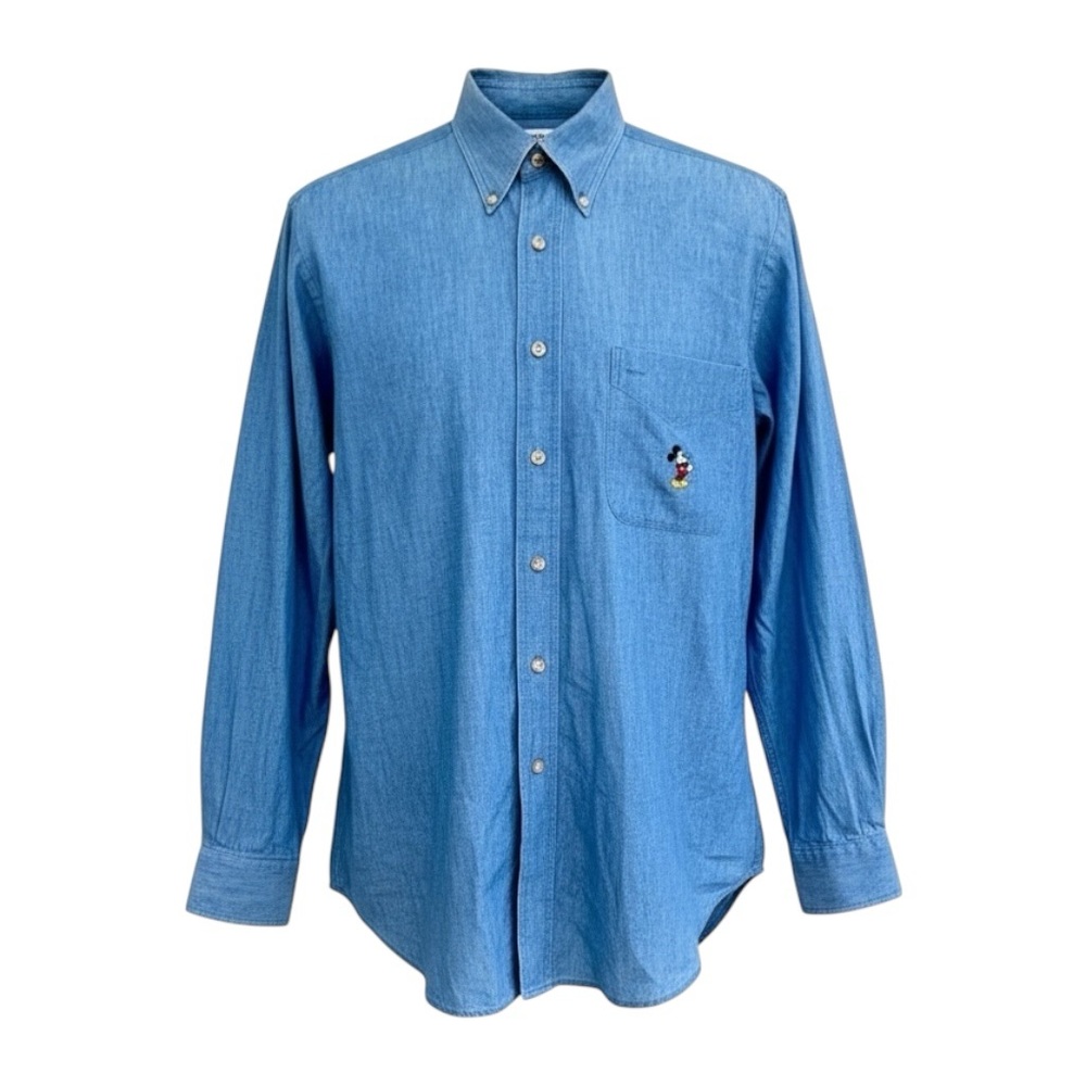 🐭 Vintage Mickey & Co. Chambray Denim Shirt – Made in‎ USA – Men’s M
